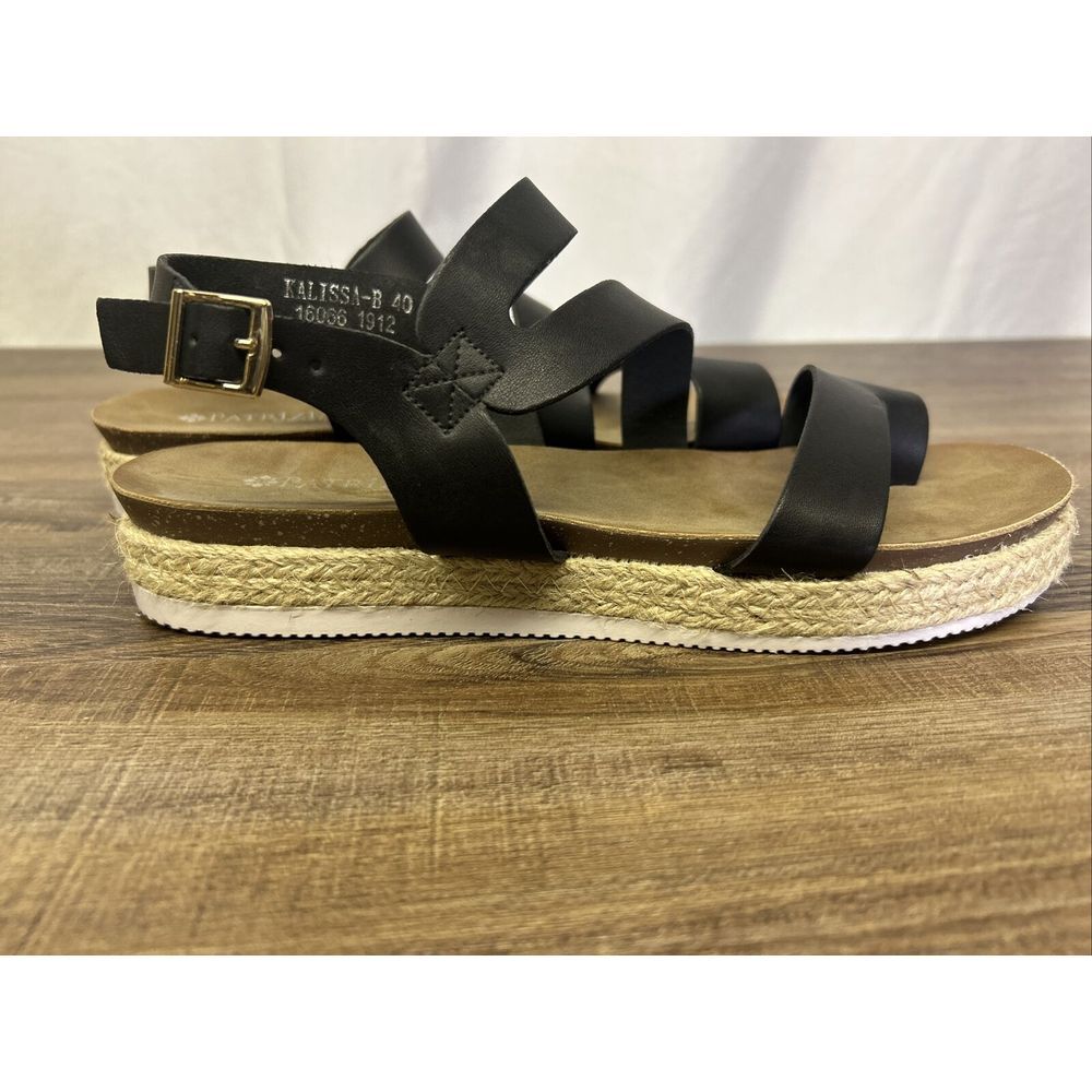 PATRIZIA BONFANTI Leather Toe Strap Sandals US9 EU40 Made in Italy - Picture 2 of 7